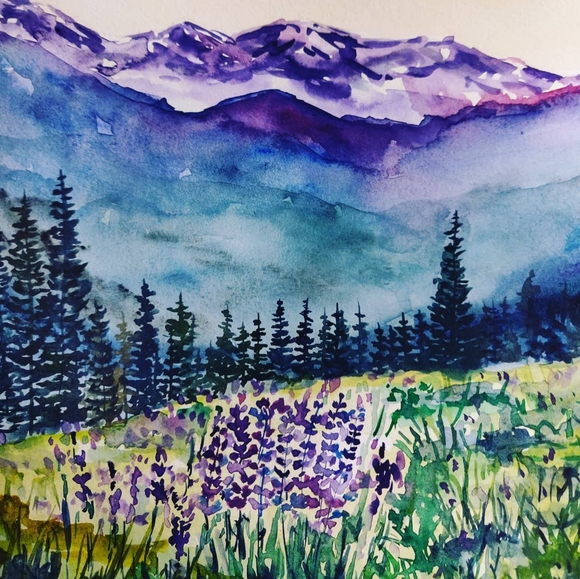 Sold but look at my other paints 🎨🖌️💜💙🌲 - Picture 3 of 3